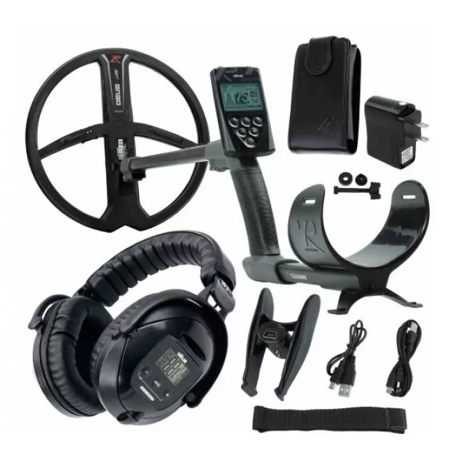 Металотърсач XP DEUS v. 5, безжични слушалки WS5, RC (дистанционно устройство), сонда X35 28 см