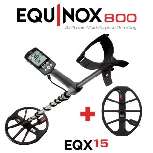 Металотърсач Minelab Equinox 800 + 15" Double-D EQX coil + 6" EQX coil